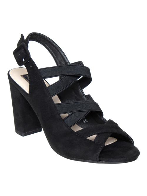 black suede back strap sandals - 14960788 - Standard Image - 1