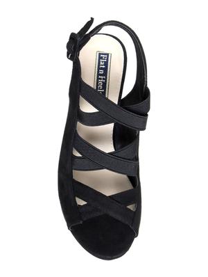 black suede back strap sandals - 14960788 - Standard Image - 4