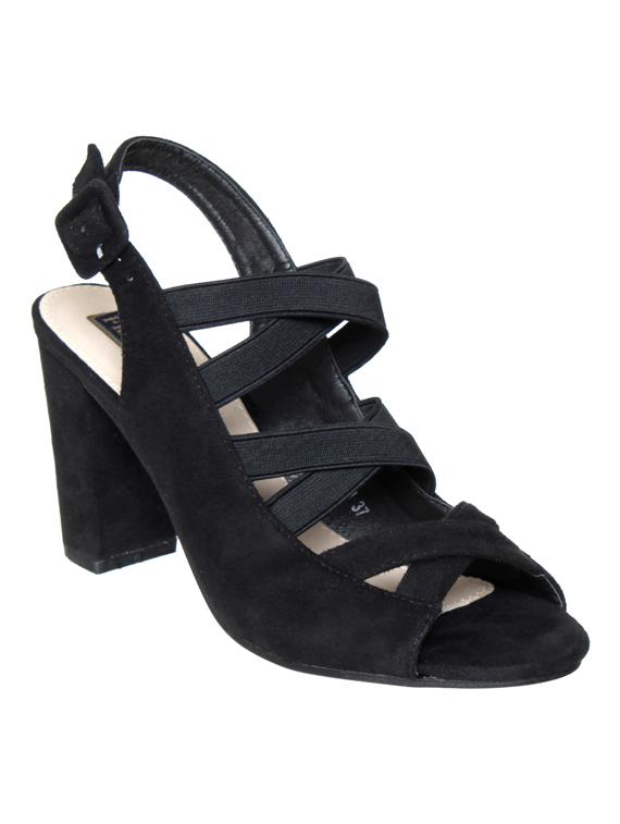 black suede back strap sandals - 14960788 - Zoom Image - 1