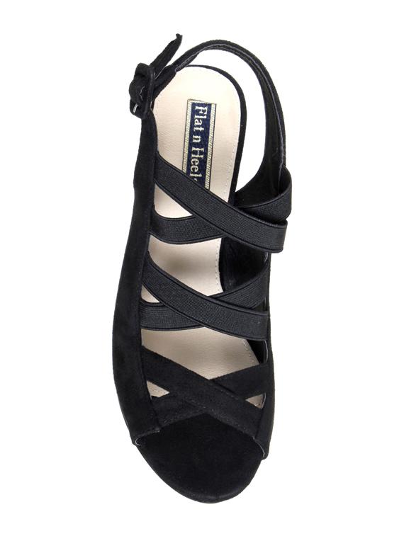 black suede back strap sandals - 14960788 - Zoom Image - 4