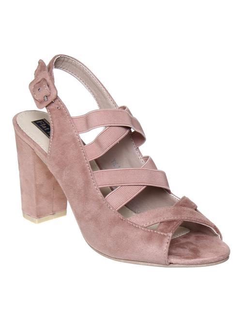 pink suede back strap sandals - 14960790 - Standard Image - 1