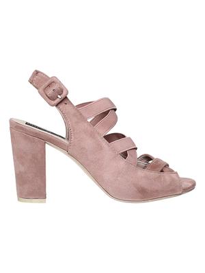pink suede back strap sandals - 14960790 - Standard Image - 2