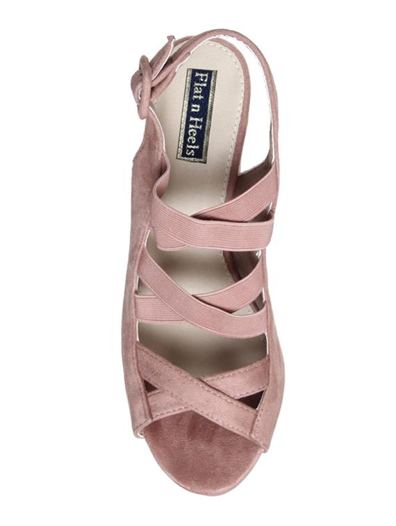 pink suede back strap sandals - 14960790 - Zoom Image - 4
