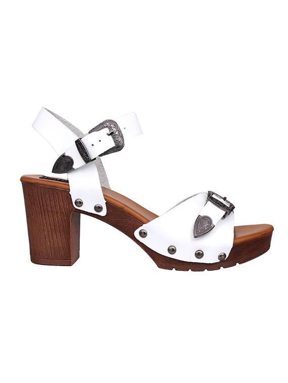 white ankle strap sandal - 14960816 - Zoom Image - 2