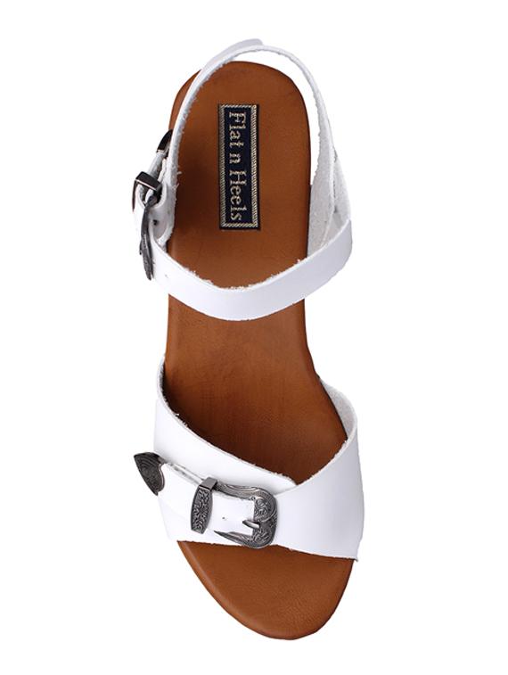 white ankle strap sandal - 14960816 - Zoom Image - 4
