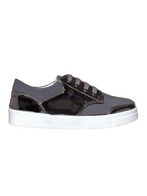 grey canvas laceup sneakers - 14960836 - Standard Image - 2