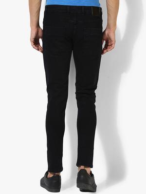 black cotton blend ripped jeans - 14961743 - Standard Image - 3