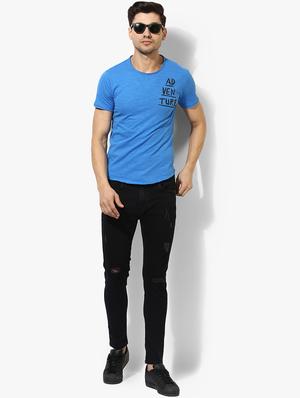 black cotton blend ripped jeans - 14961743 - Standard Image - 4