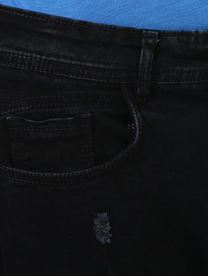 black cotton blend ripped jeans - 14961743 - Standard Image - 5