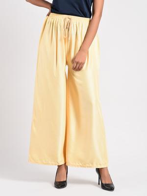 gold solid cotton palazzo - 14961917 - Standard Image - 1