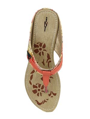 orange toe separator sandal - 14962152 - Standard Image - 4