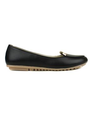 black suede slip on ballerina - 14962168 - Standard Image - 2