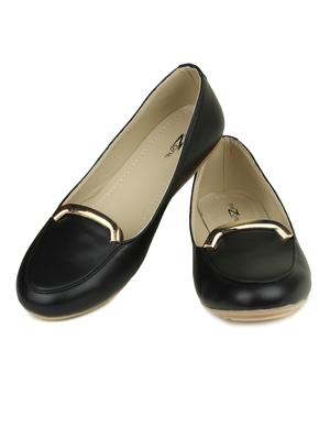 black suede slip on ballerina - 14962168 - Standard Image - 3