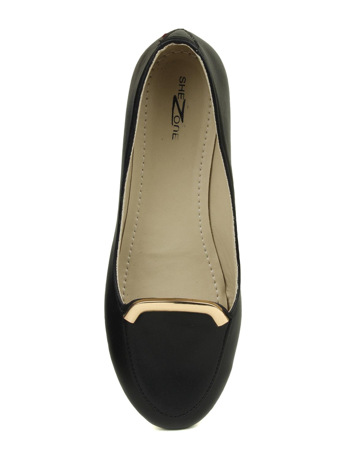 black suede slip on ballerina - 14962168 - Zoom Image - 4