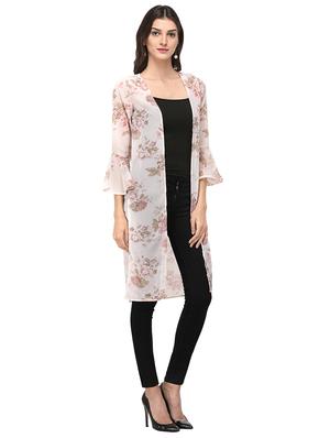 white printed shrug - 14963886 - Standard Image - 2