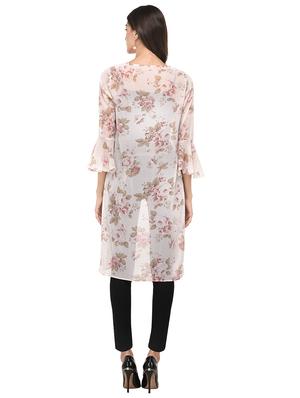 white printed shrug - 14963886 - Standard Image - 3