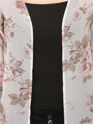 white printed shrug - 14963886 - Standard Image - 4