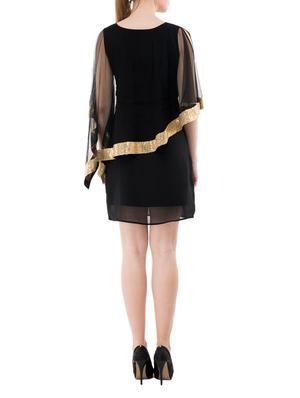 sequins detail cape dress - 14964130 - Standard Image - 3