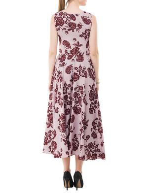 purple printed crepe dress - 14964139 - Standard Image - 3