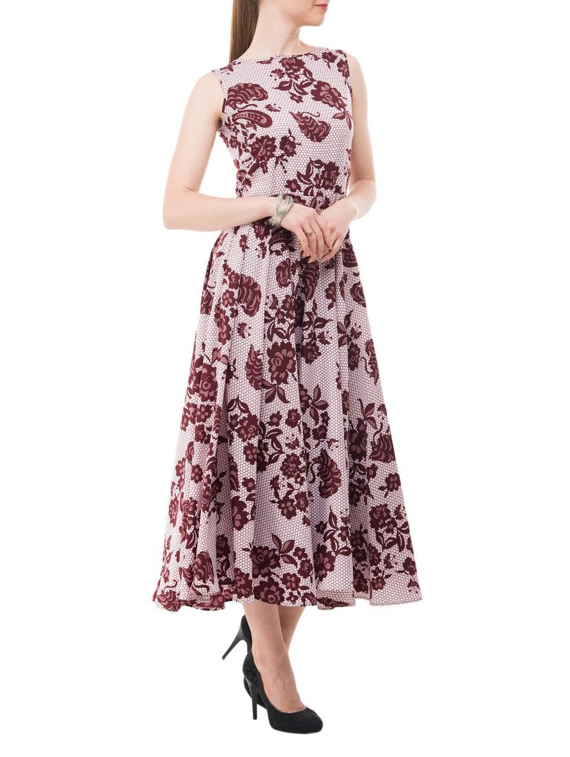 purple printed crepe dress - 14964139 - Zoom Image - 2