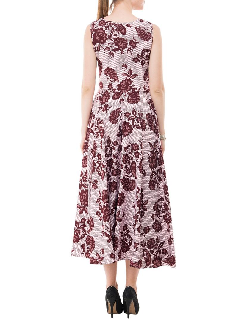 purple printed crepe dress - 14964139 - Zoom Image - 3