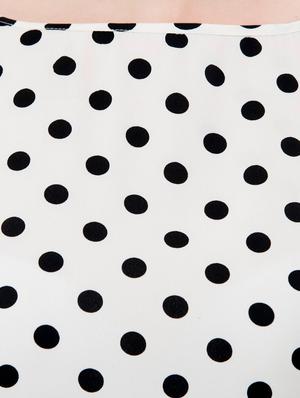 white polka doted sheath dress - 14964150 - Standard Image - 4