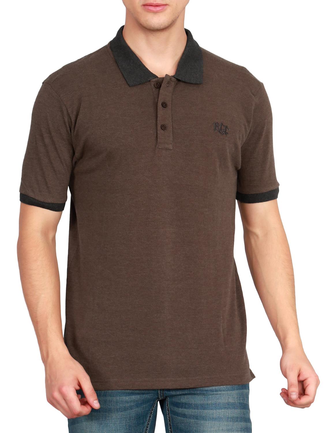 brown cotton t-shirt - 14964181 - Zoom Image - 1