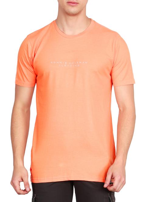 peach cotton t-shirt - 14964190 - Standard Image - 1