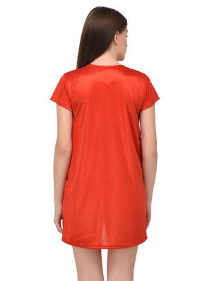 orange robe with bra and panty set - 14964696 - Standard Image - 4