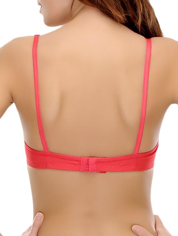 set of 2 bow patch solid bra - 14964793 - Zoom Image - 5