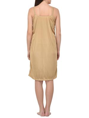 beige solid satin nightwear set - 14964861 - Standard Image - 5