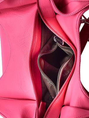 pink leatherette handbag - 14964994 - Standard Image - 3