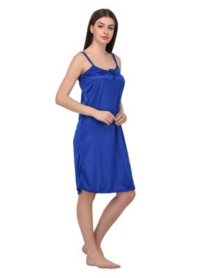 blue satin sleepshirt - 14965055 - Standard Image - 2