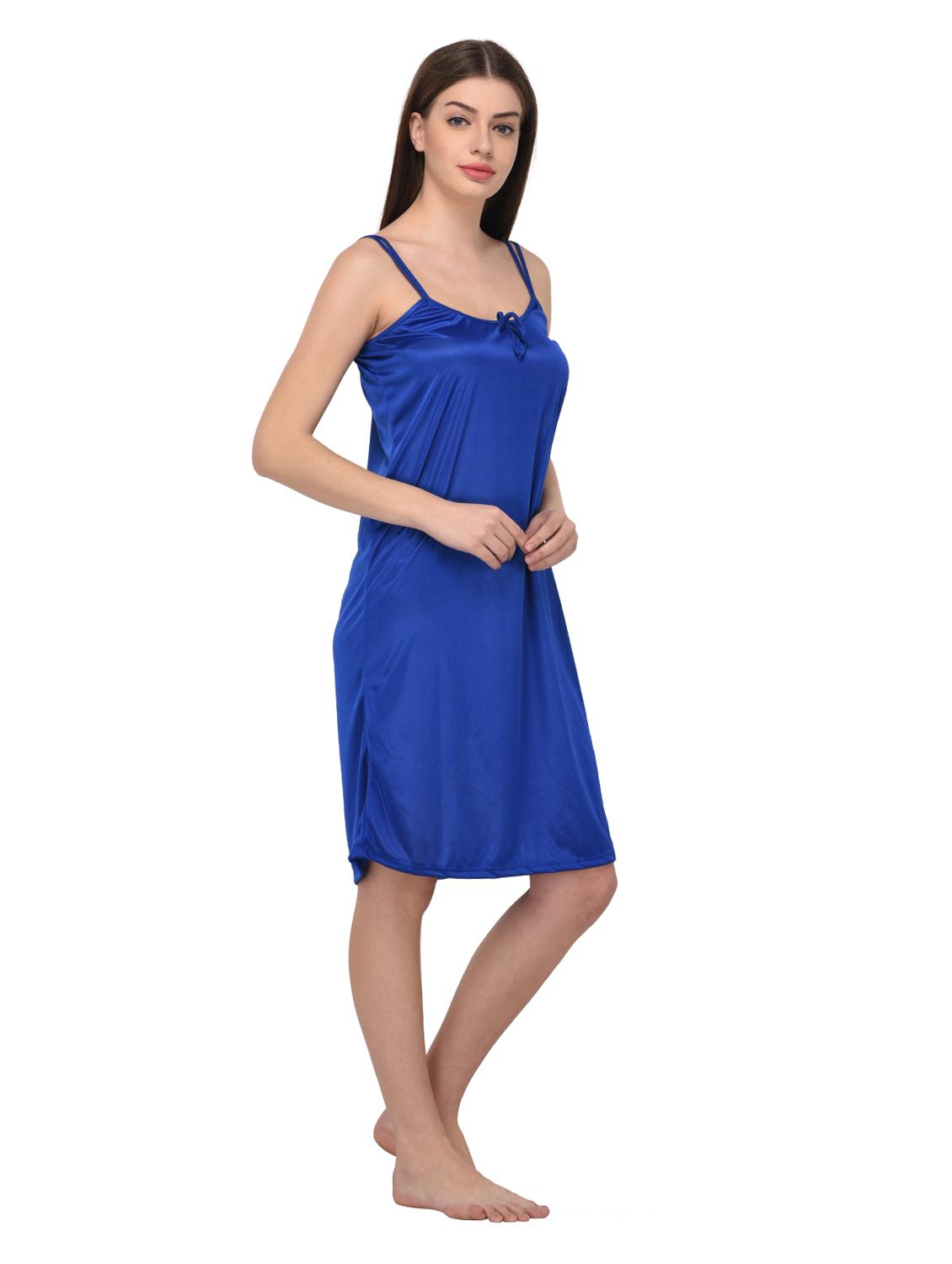 blue satin sleepshirt - 14965055 - Zoom Image - 2