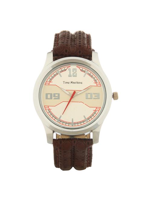 time machine round dial analog watch - 14965832 - Very Small Image - 1