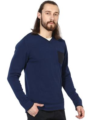 navy blue cotton pullover - 14966196 - Standard Image - 2