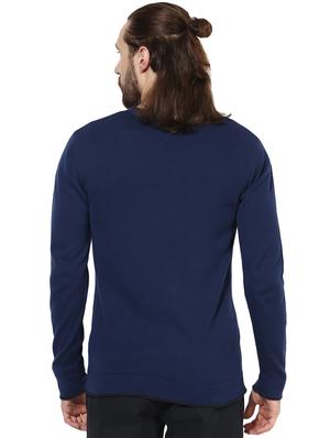 navy blue cotton pullover - 14966196 - Standard Image - 3