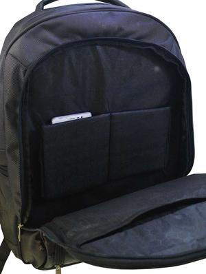 black polyester backpack - 14966321 - Standard Image - 3