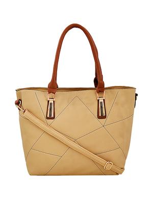 beige leatherette handbag - 14966341 - Standard Image - 5
