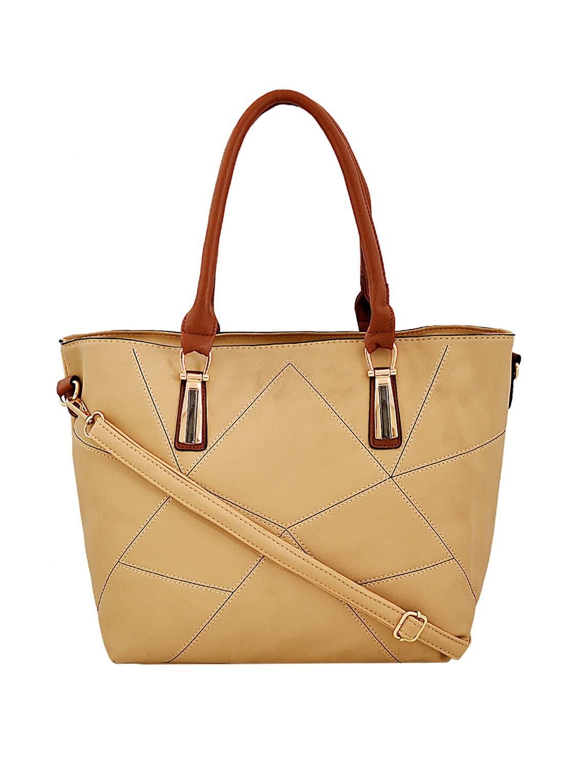 beige leatherette handbag - 14966341 - Zoom Image - 5