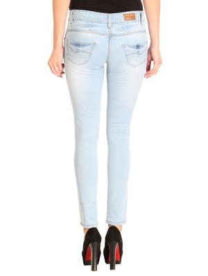 distressed low rise jeans - 14966660 - Standard Image - 3