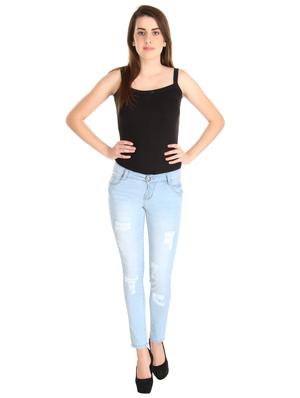 distressed low rise jeans - 14966660 - Standard Image - 4