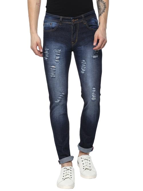 blue denim ripped jeans - 14966675 - Standard Image - 1