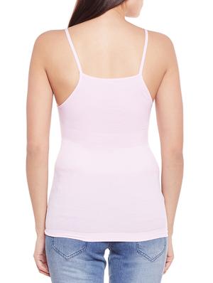 solid pink cotton camisole - 14966821 - Standard Image - 3