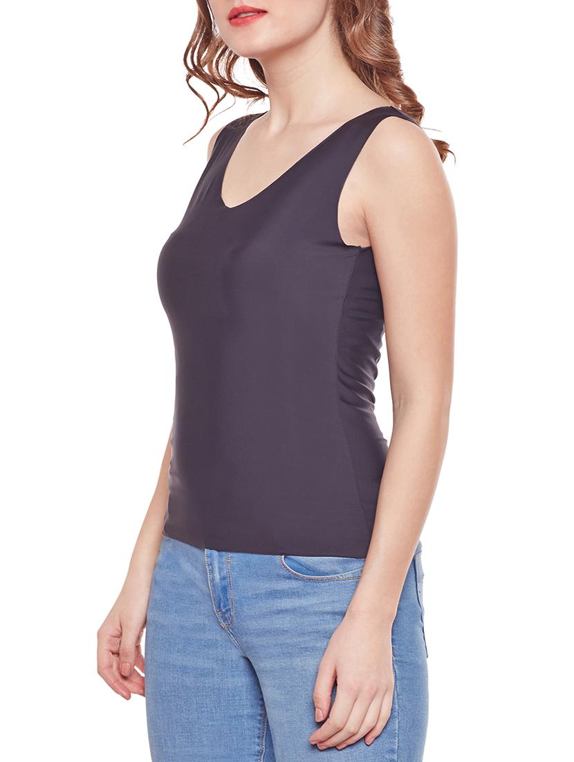 solid black cotton camisole - 14966826 - Zoom Image - 2