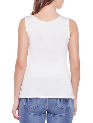 lace detail solid top - 14966832 - Standard Image - 3