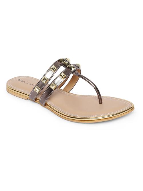 grey t-strap sandals - 14966850 - Standard Image - 1