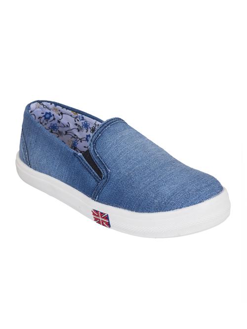 blue plimsolls casual shoe - 14968313 - Standard Image - 1