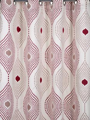 geometric sigma eyelet curtain - 14969100 - Standard Image - 3