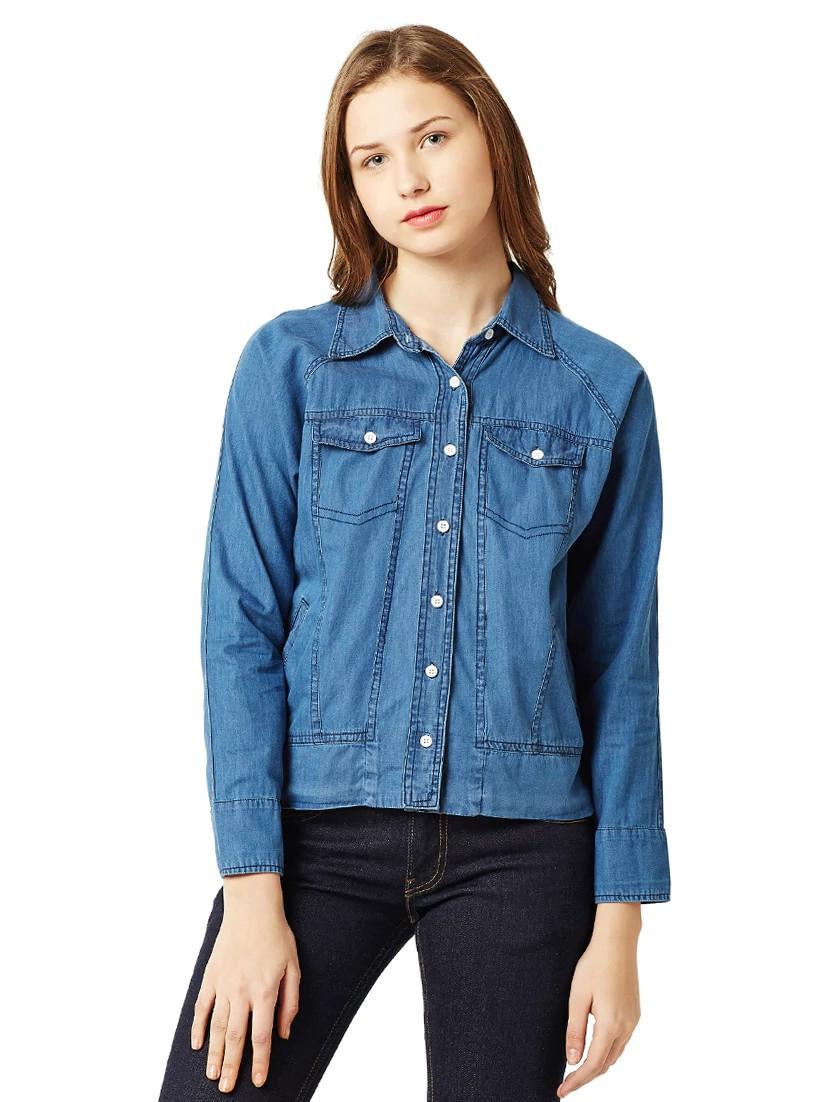 blue denim summer jacket - 14970070 - Zoom Image - 1